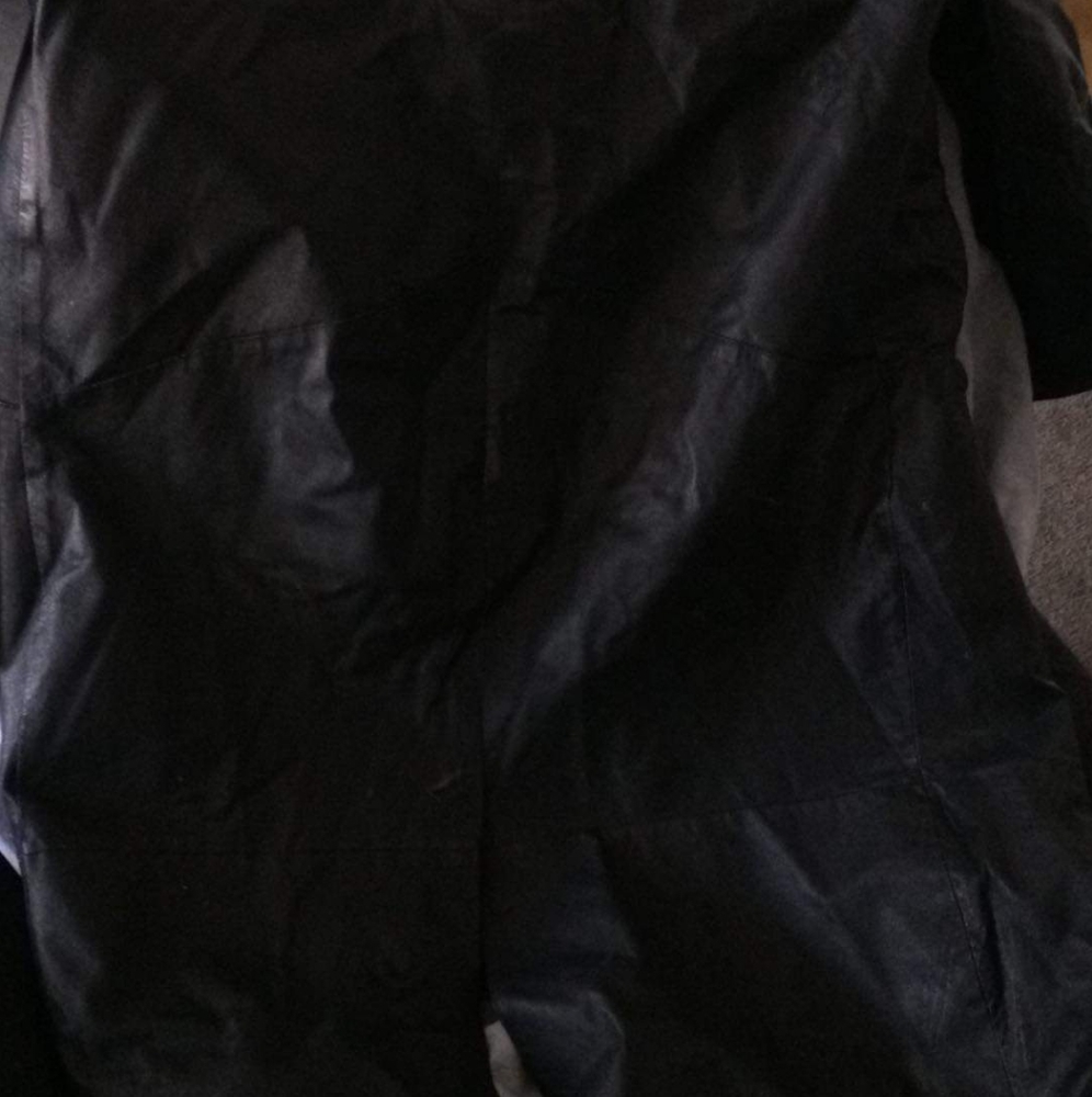 Leather trench coat black very old